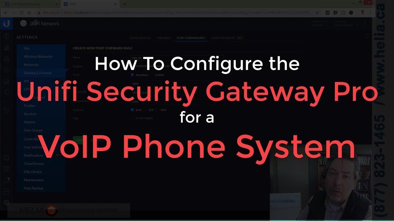 How To Configure The Unifi Security Gateway Pro For A VoIP Phone System