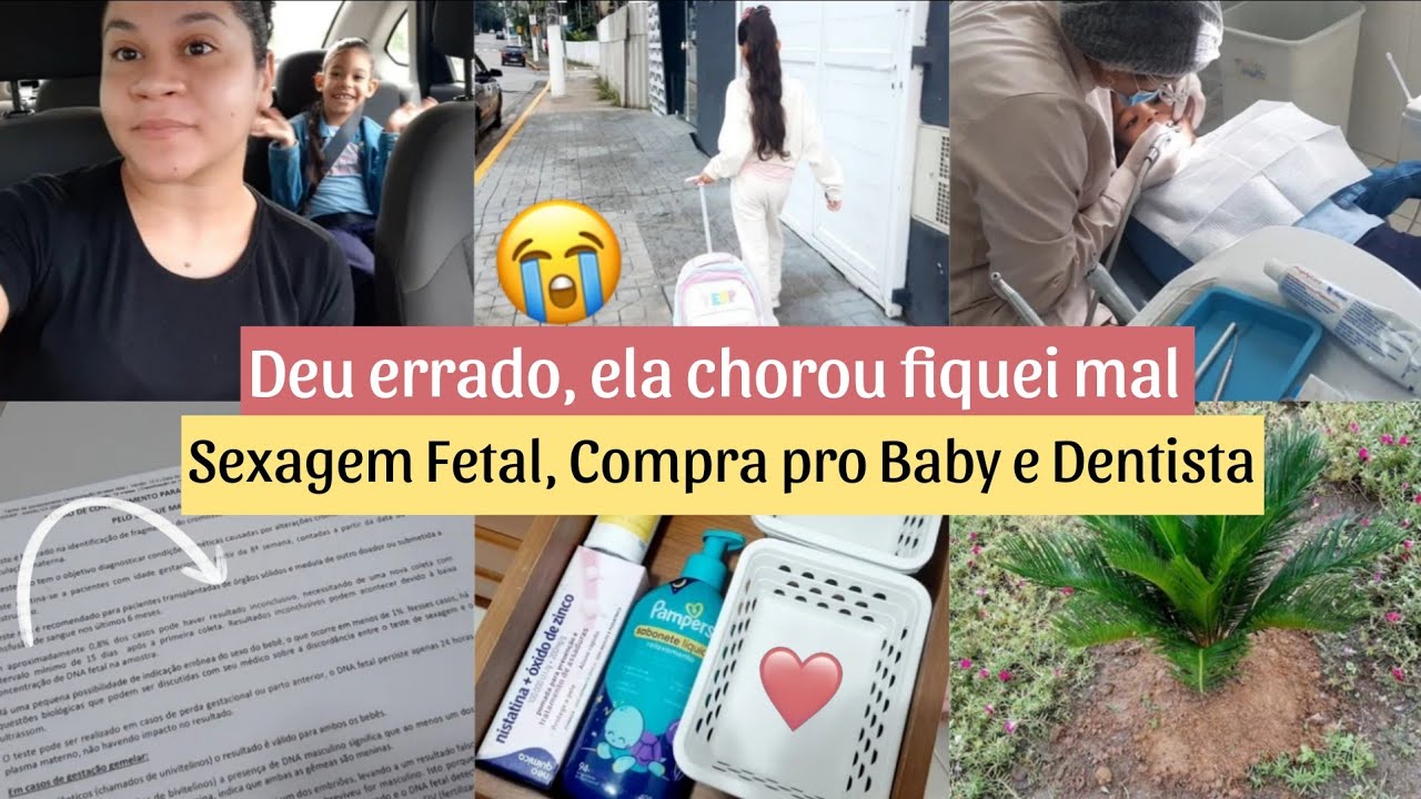 Fiz tudo pra dar certo e não deu 😭 Fiz Sexagem Fetal ♀️♂️ Compras pro Bebê e Dentista 💕