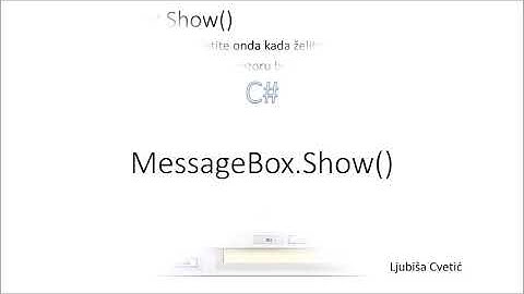 MessageBox Show C# PRIMERI