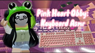 Pink Heart Obby but its Keyboard Asmr screenshot 1
