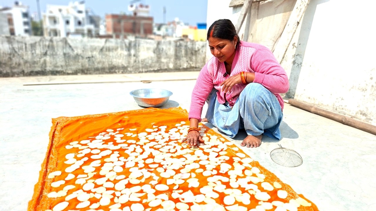 ये लछे वाले आलू के पापड़ पहली बार बनाये ऐसा बनेगा सोचा नहीं था | होली स्पेशल आलू चिप्स, पापड़ | #holi