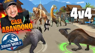 El ÚLTIMO 4v4 (El MÁS DIFICIL) Buscando los MEJORES DINOSAURIOS Jurassic World Alive