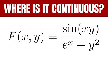 Find the Set of All Points at Which The Function is Continuous F(x, y) = sin(xy)/(e^x - y^2)