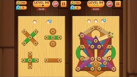 Screw Puzzle: Wood Nut & Bolt - Level 94