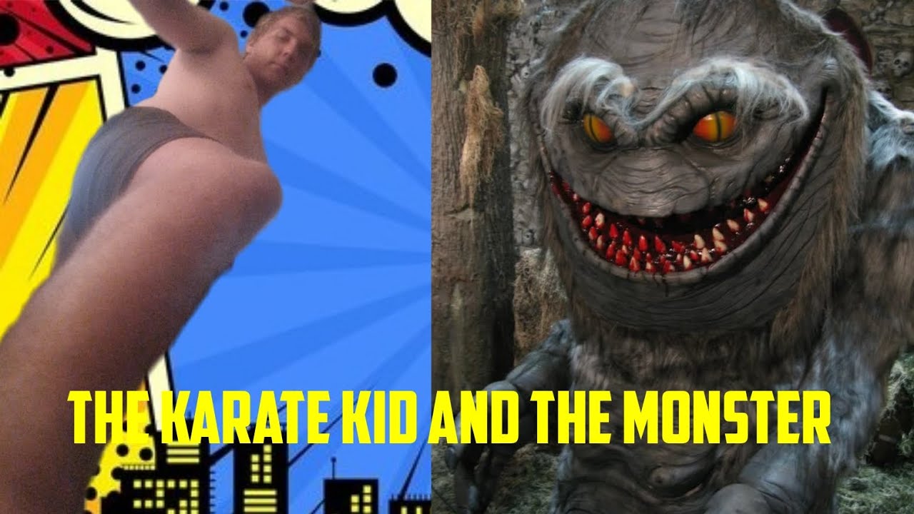 The karate kid and the monster [ my first ever movie #funny #comedy #movie #shortfilm #monster
