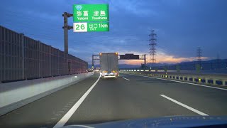 【4K/60fps】こよいの東名阪道・伊勢道 下り線 弥富IC渋滞