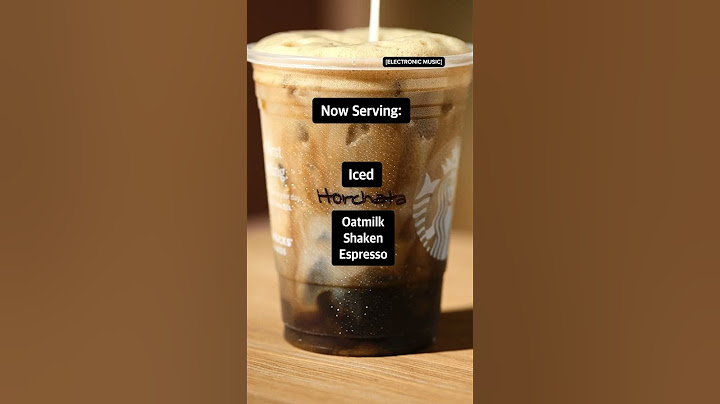 Please give it up for Iced Horchata Oatmilk Shaken Espresso. 👏