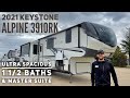 Ultra Spacious, 1 1/2 Bath, and Huge Master Suite - 2021 Keystone Alpine 3910RK