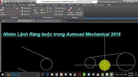 Bài 038 : Nhóm lệnh ràng buộc trong Autocad