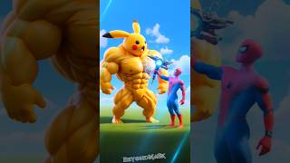 Spider-man kya pata laga payega asli Pikachu ko? Spiderman vs Venom vs ghostrider!#shorts#spiderman