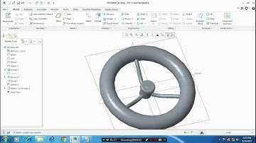 STEERING WHEEL IN CREO 4.0/3.0/2.0