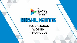 FIH Hockey Olympic Qualifier, Ranchi: Semis 2 - Mini highlights: USA vs Japan (Women) screenshot 5
