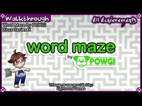 Walkthrough - Word Maze by POWGI (Xbox) - All Achievements 1000G
