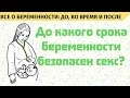 До какого срока беременности безопасен секс. Все о беременности