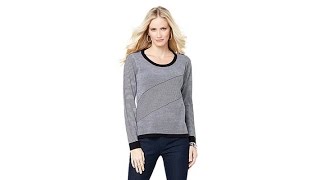 Antthony Krystal Striped Sweater Tee
