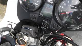 #13 CB1300SB用ｼﾌﾄﾎﾟｼﾞｼｮﾝｲﾝｼﾞｹｰﾀｰを付けてみた【人柱】