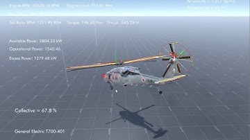 Silantro Unity3D Helicopter Simulator: Sikorsky SH-60 Seahawk Flight Test + Landing