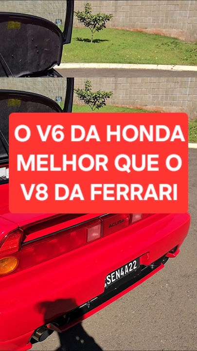 HONDA NSX TINHA V6 MAIS POTENTE QUE O V8 DA FERRARI #shorts