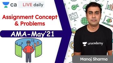 Assignment Concept and Problems| AMA - May