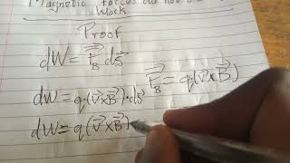 Magnetic forces do not do any work, see why😲😯🙏| Proof.