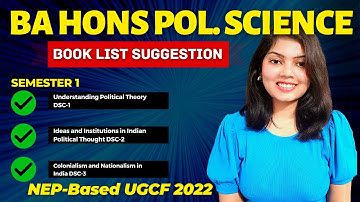 BA HONS POL.SCIENCE SEMESTER 1 BOOK READING LIST | STUDYSHIP WITH KRATI 2