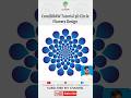 CorelDRAW Tutorial 3D Circle Flower Design #coreldraw #flowerdesign #shorts