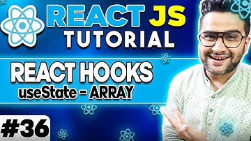 ReactJS Tutorial - 36-  React Hooks - useState with Array 🔥