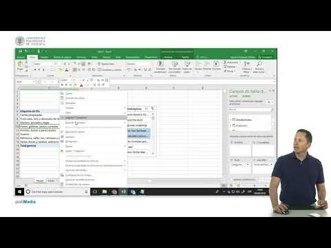 Excel, tablas dinámicas, slicer (segmentación de datos) con filtro |  | UPV
