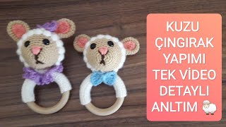 Ami̇gurumi̇ Kuzu Çingirak Yapimi Yakin Çeki̇m, Tek Vi̇deo En Kolay Ve En Detayli Anlatim