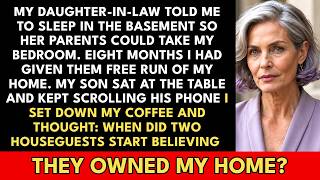 Details My Daughter-in-Law Said, You're Moving to the Basement—My Parents Need Your Bedroom—So I Changed.. Guide