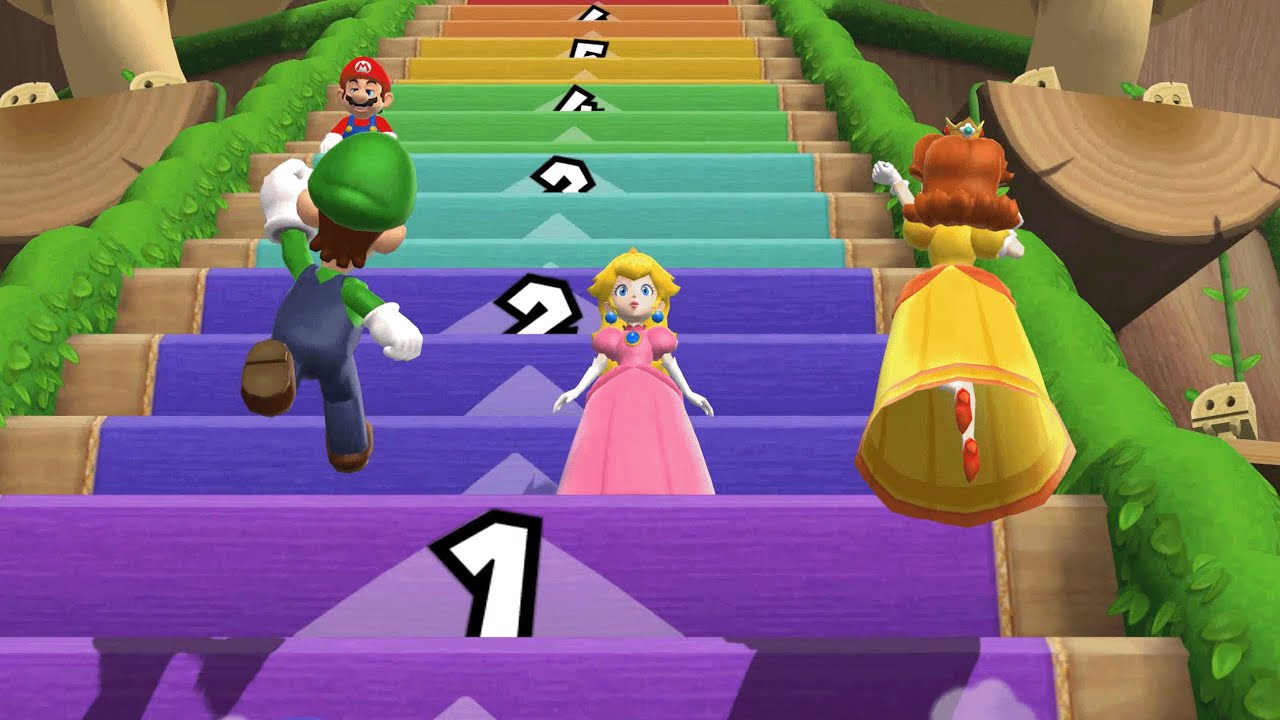 Mario Party 9 - Mario, Luigi, Peach, Daisy - Step It Up (Master Difficulty)