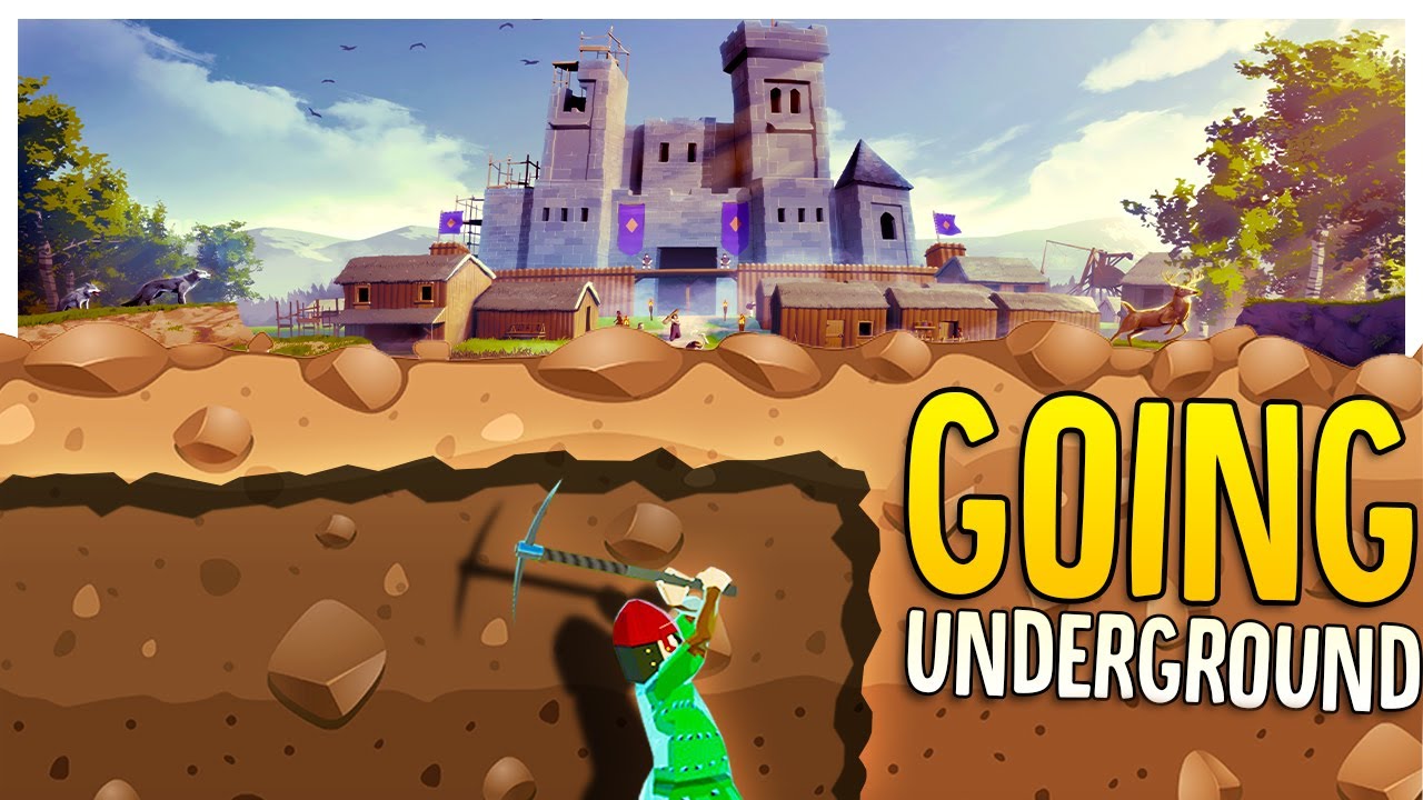Mining Deep Underground to Build A Food Storage Going Medieval Castle Fortress Survival YouTube