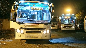 MSRTC SHIVSHAHI AC BUS BORIWALI :-  RAJAPUR  SHIVSHAHI BUS AT  BORIWALI NANCY COLONY