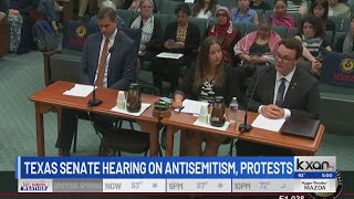 Student makes accusation against UT professor during Senate antisemitism hearing