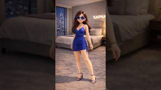 Saj Dhaj ke... 💙 New Ai Dance #shorts #aidance #aivideo #aishorts #animation #trending #viral