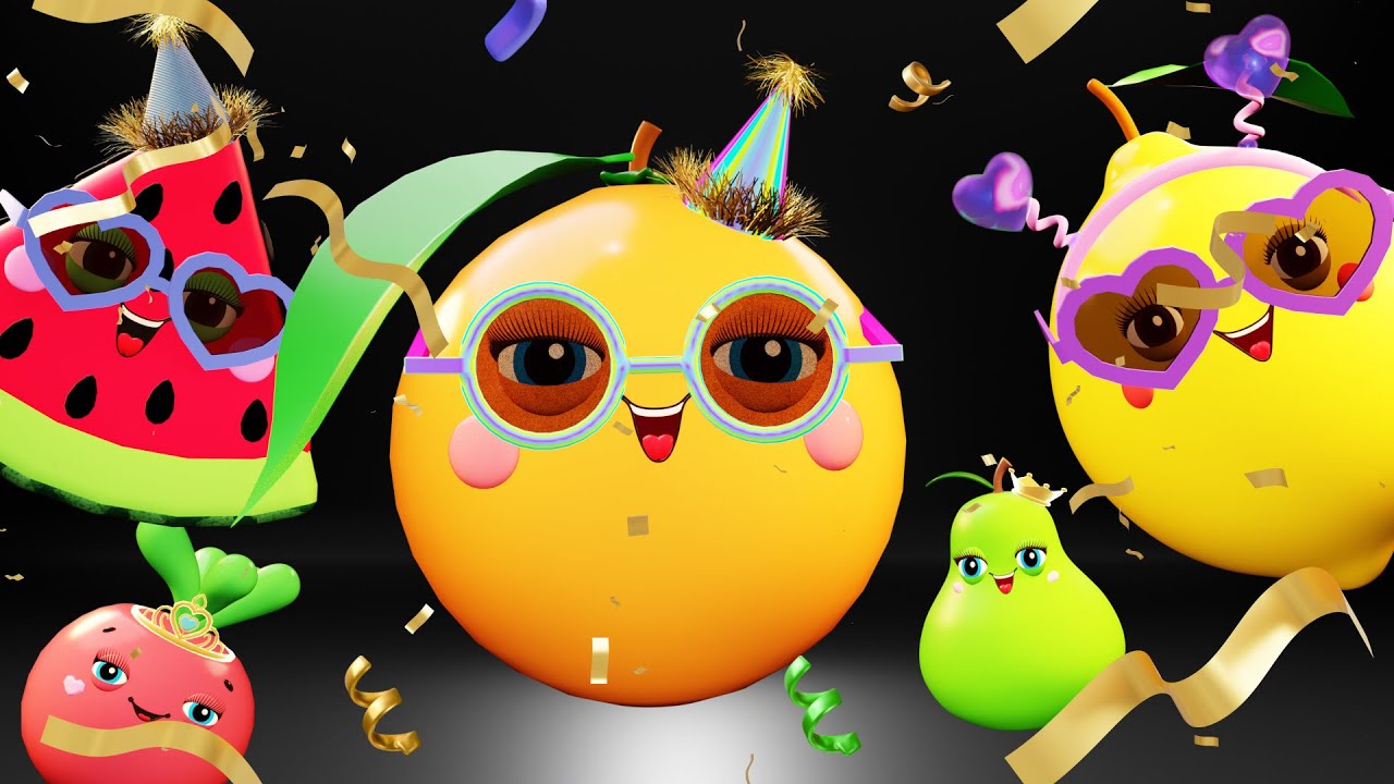 Colorful Dancing Fruits for Baby Sensory Fun & Celebration