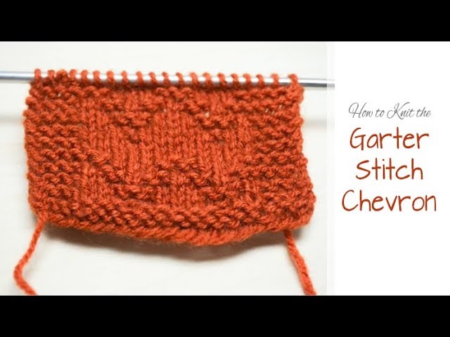 ◆アパルトモン◆Garther Stich KNITガーターステッチニット Garter Stitch Chevron Pattern | Knit with Aabhar | Aabhar Creations