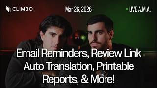 Live A.M.A. (26/03/2026) - Email Reminders, Review Link Auto Translation, Printable Reports, & More!