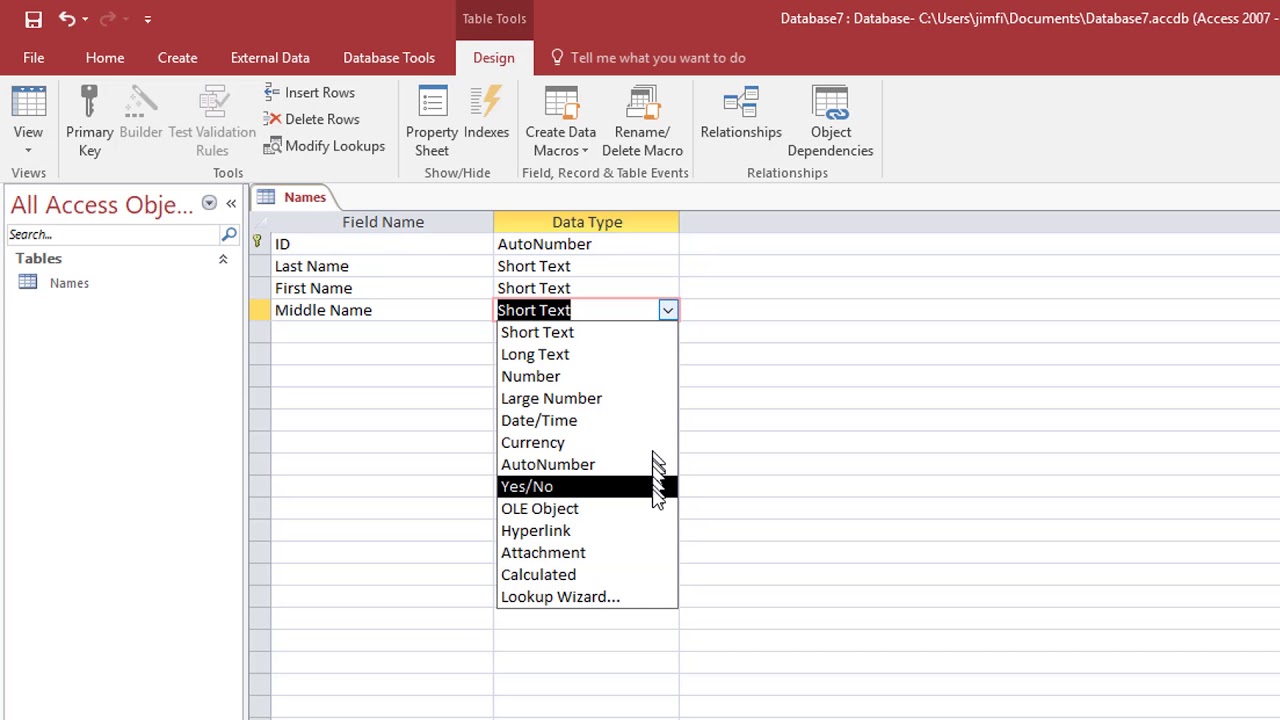 What Are Fields In Access