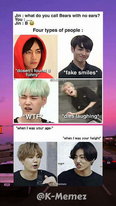 Jin Jokes 🤣💜 #kpop #kpopmemes #bts #btsmemes #funnymemes #funny #jungkook #taehyung #suga #jhope