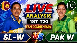 🔴 Live: Srilanka W vs Pakistan W 1st T20 | T20 Match | Live Cricket Score & Fan commentary