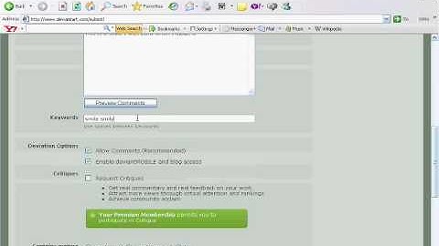 How To Submit Art On Deviantart.com
