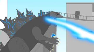 Godzilla Vs Dr Eggman Robot