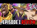 ENDLICH PART 7! JoJos Bizarre Adventure Steel Ball Run Folge 1 Review (Deutsch/German)