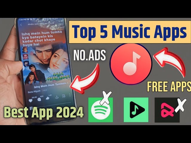 Top 5 music apps for android | New best music app | Resso jaisa koi dusra app | best music app 2024 class=