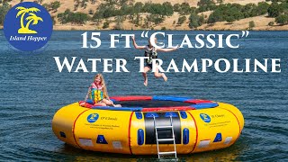 Island Hopper 15ft  Classic Water Trampoline | the original Inflatable Lake Trampoline