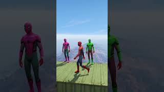 GTA 5 Epic Water Ragdolls Spiderman Jump/ Fails Ep 1 #shorts