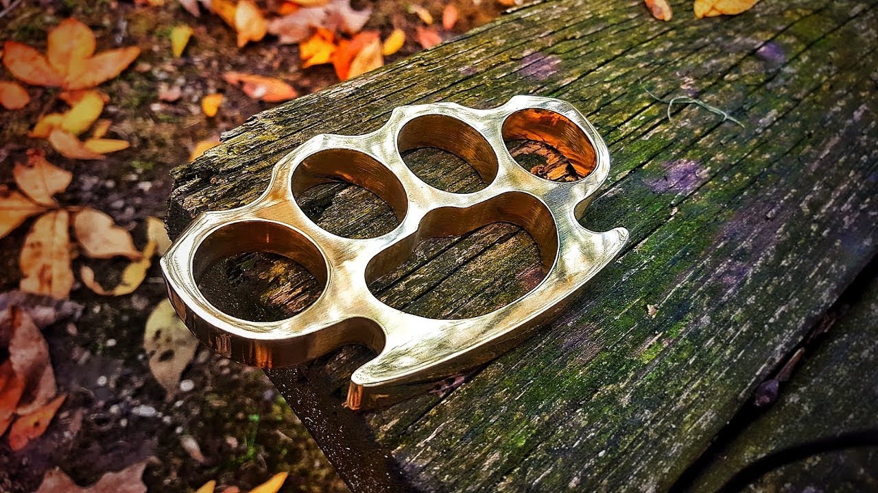 Making Brass Knuckles (Knuckle Dusters) Using Stock Removal