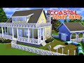 COASTAL FAMILY HOME 👩👩👦 | The Sims 4: Speed Build (NO CC)