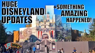 We’re back! we’ve got some huge disneyland park updates to show
you around the park, new scrim on castle and awesome views of
galaxy’s edge, tomorrowland...